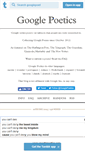 Mobile Screenshot of googlepoetics.com